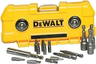 DEWALT Impact Driver Bit Set with Magnetic Tough Case, 15-Piece Carbide Tipped Bits (DWMTC15)