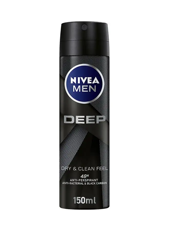 Nivea Men Deep Antiperspirant Spray Multicolour 150ml