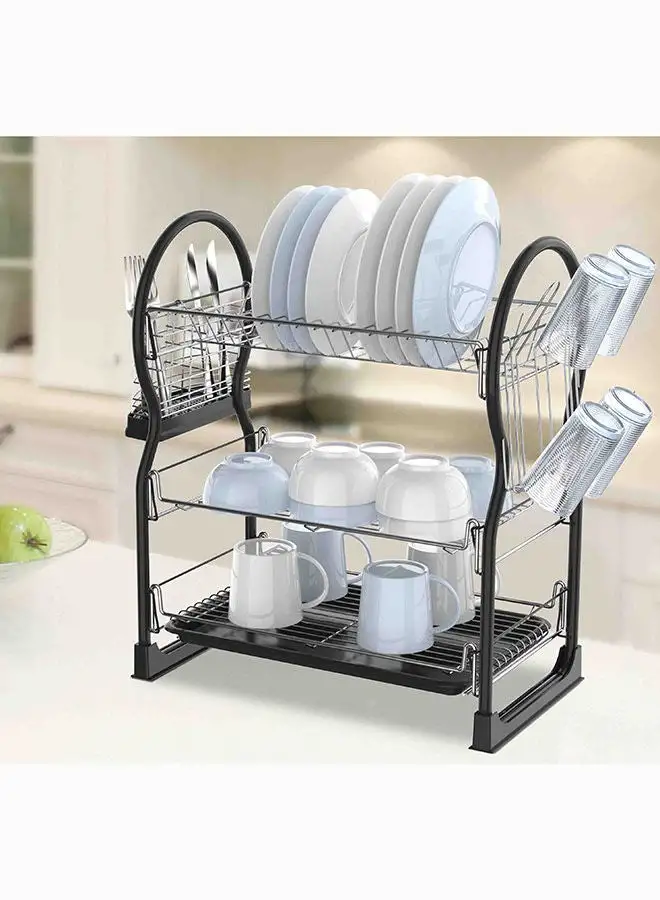 Feelings Dish Rack Pyramid 3 Layer 57×25×51 cm