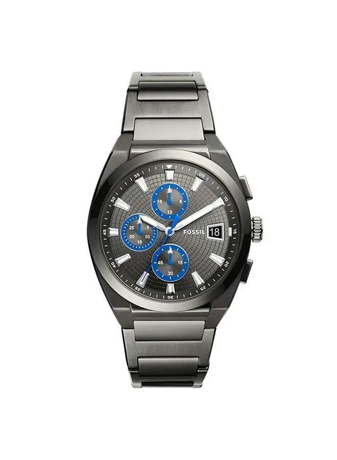 FOSSIL ساعة يد كرونوغراف للرجال FS5830 - 42 ملم - رصاصي