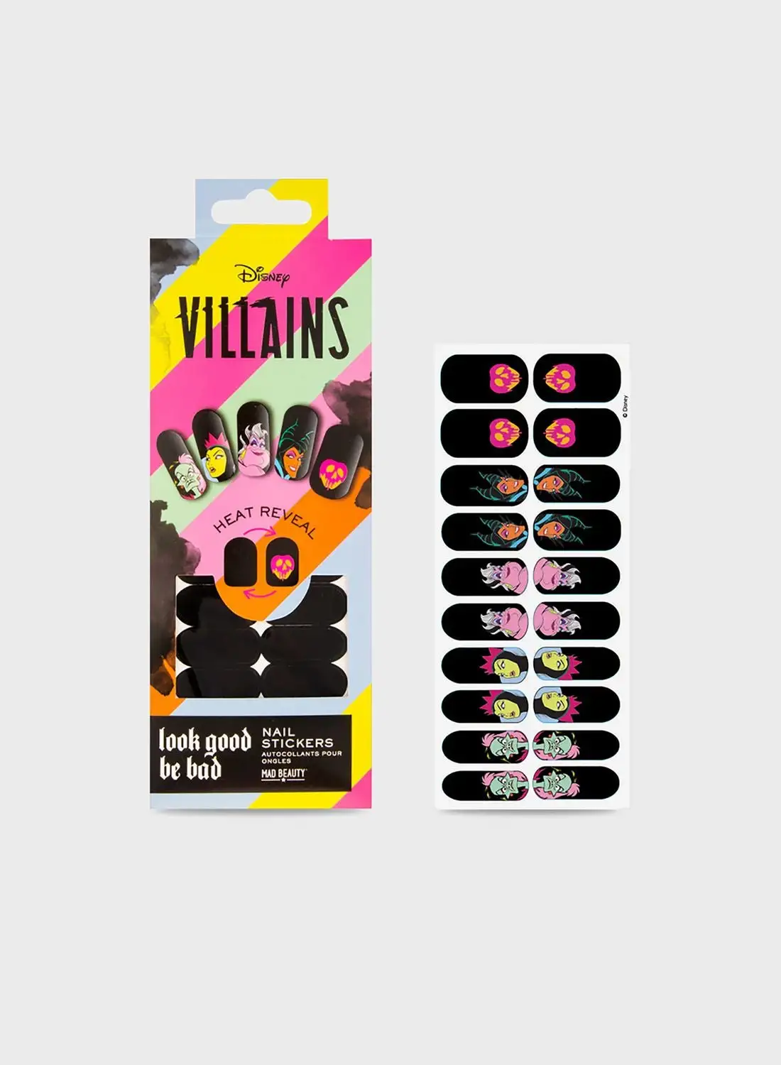 Mad Beauty Pop Villains Heat Reveal Nail Sitckers