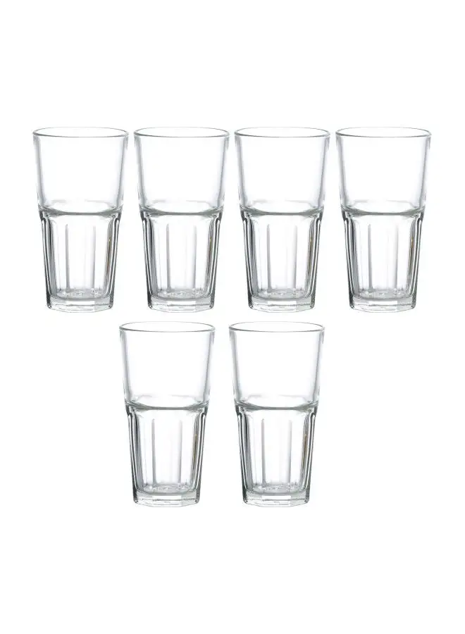 Ocean Pack Of 6 Centra Long Drink Tumbler Clear 6x495ml