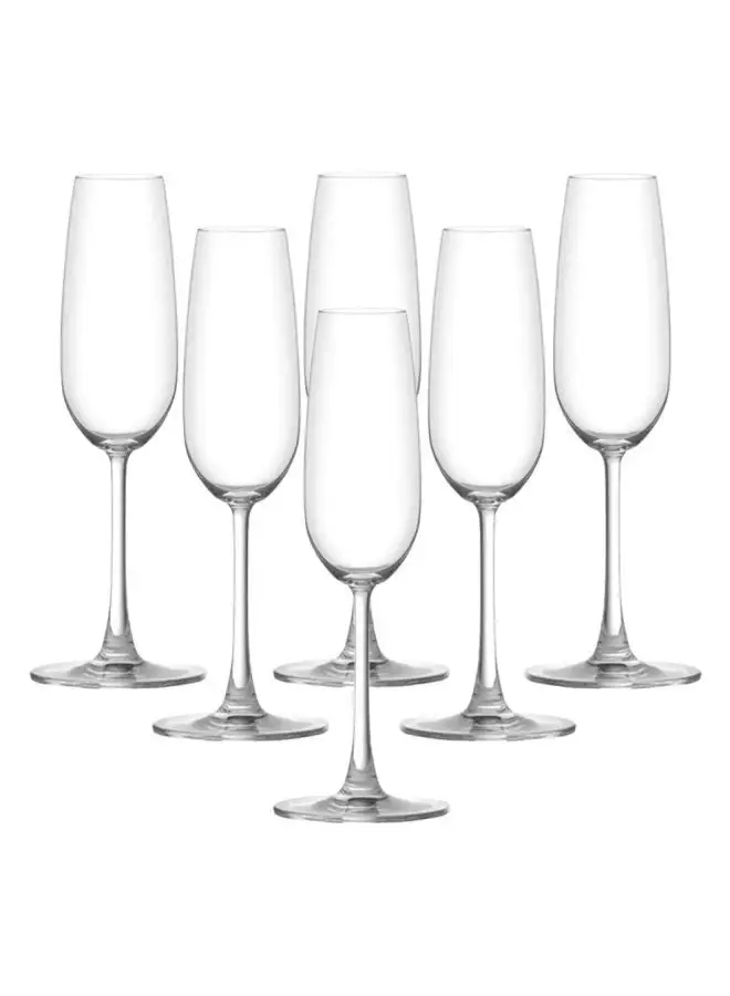 Ocean Pack Of 6 Madison Champagne Flute Clear