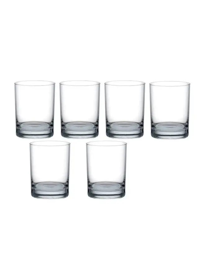 Ocean Pack Of 6 San Marino Double Rock Tumbler Clear 6x385ml