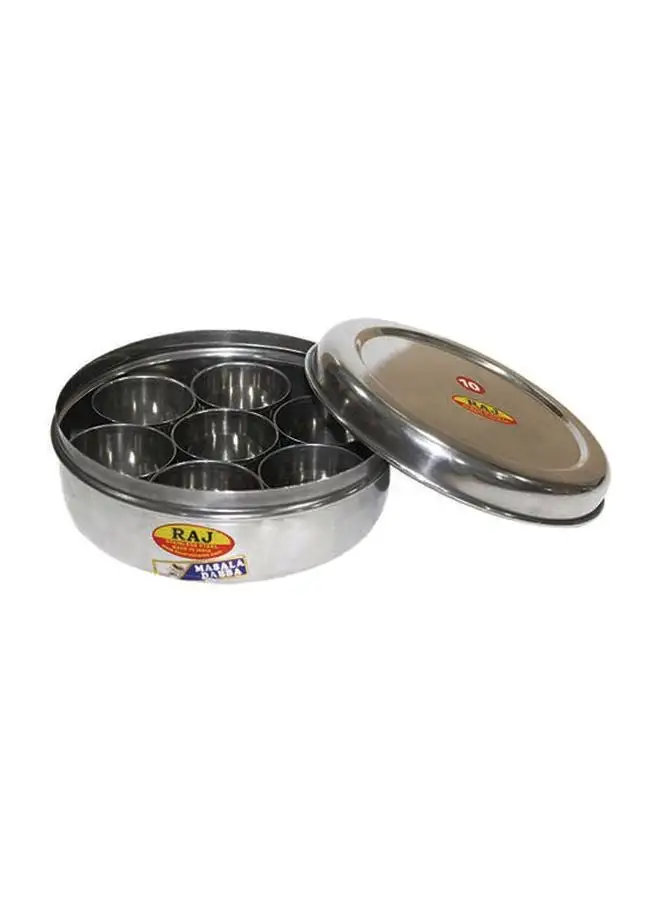 RAJ Masala Dabba Silver 20.5cm