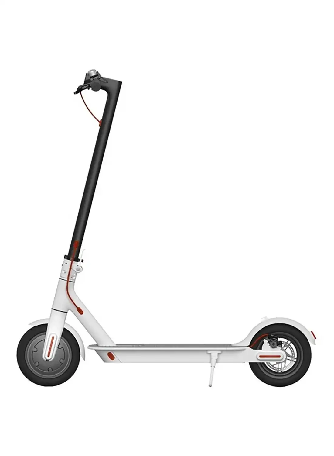 MACHO RIDER 2 Wheels Electric Scooter (White Frame With Both Black Tyres)