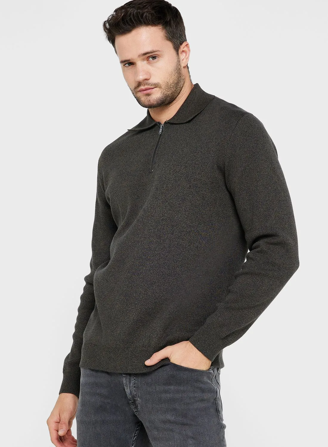 Mango Man Essential Nole Crew Neck Sweatshirt