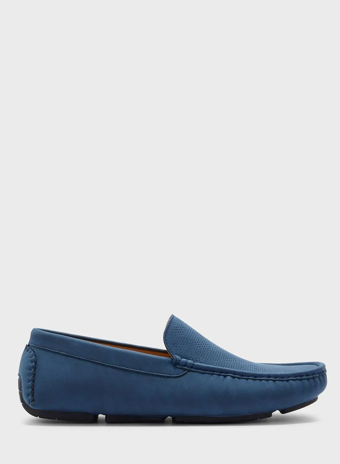 Robert Wood Perforation Detail Casual Moccasins