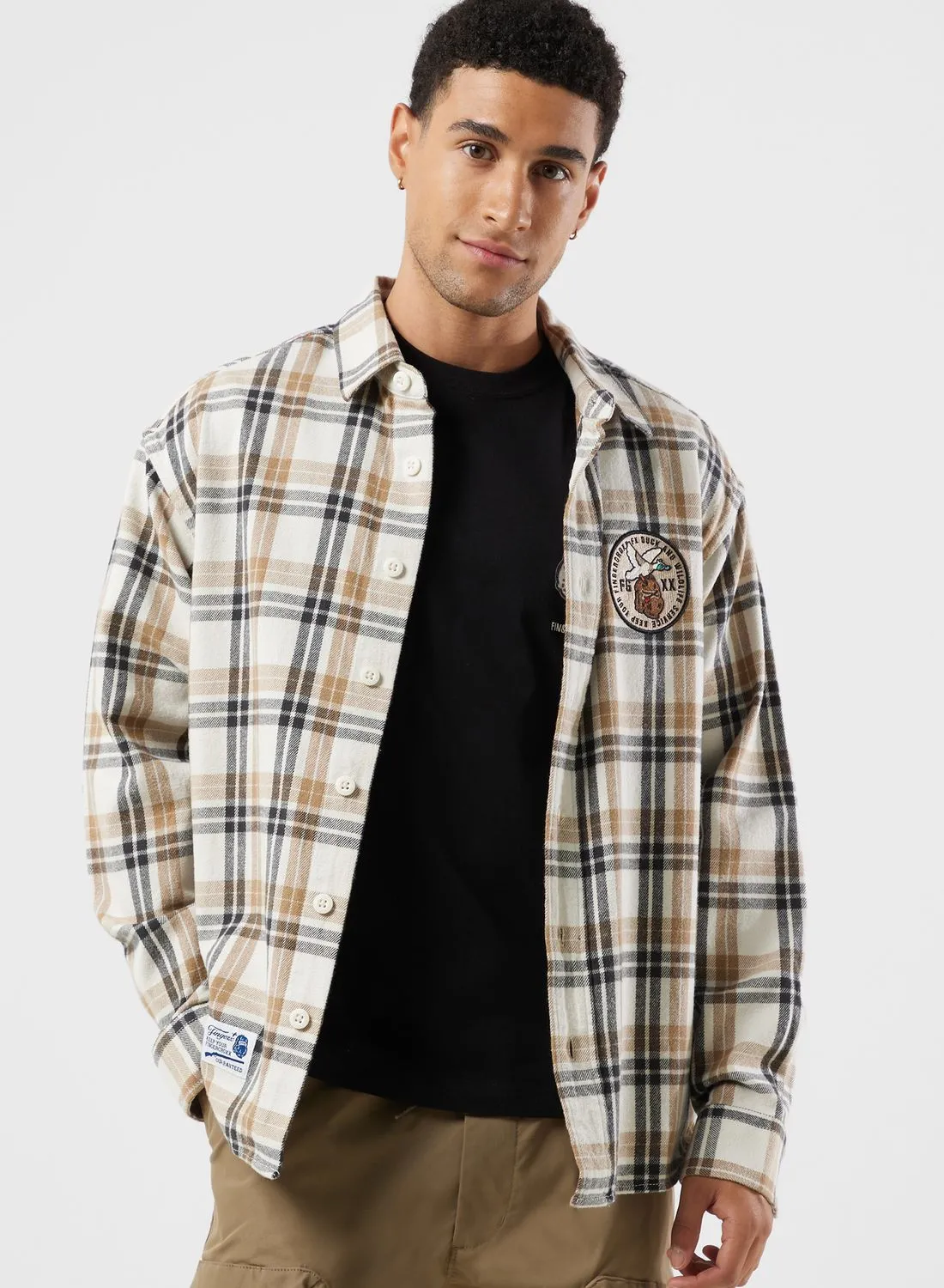 FINGERCROXX Logo checkered Shirt