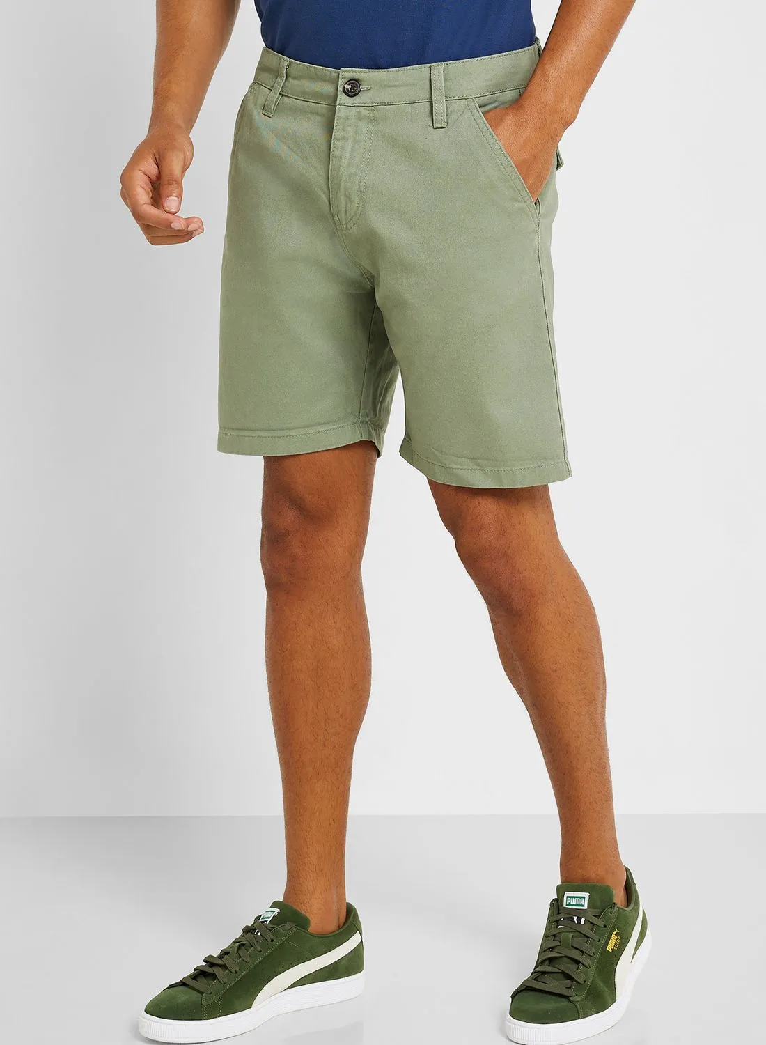 BRAVE SOUL Mens Cotton Twill Chino Short