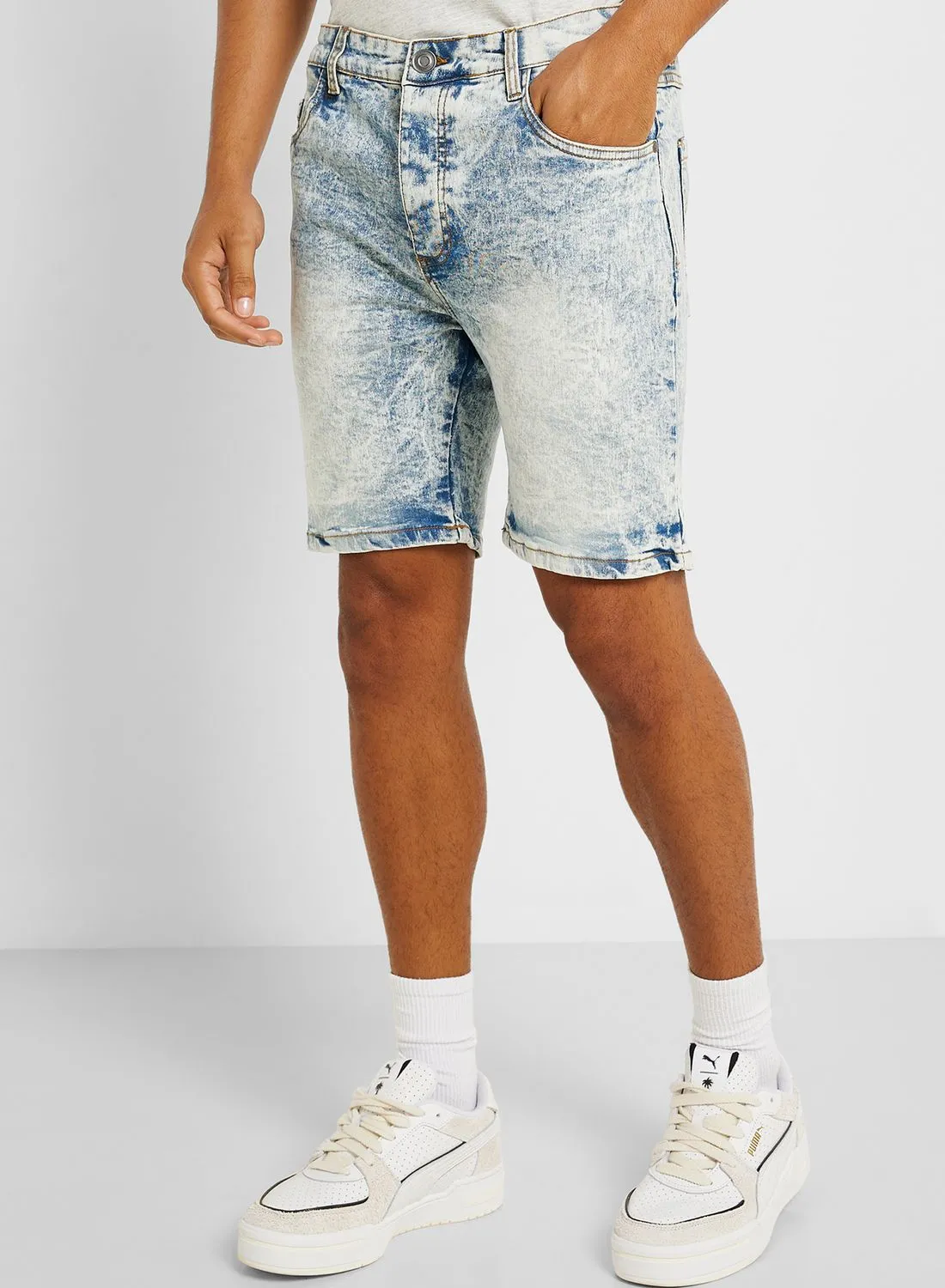 BRAVE SOUL Mens Denim Skinny Fit Short