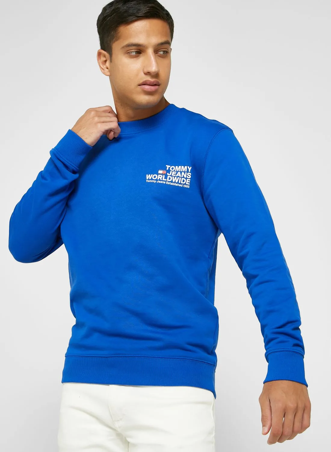 TOMMY JEANS Graphic Crew Neck Sweater