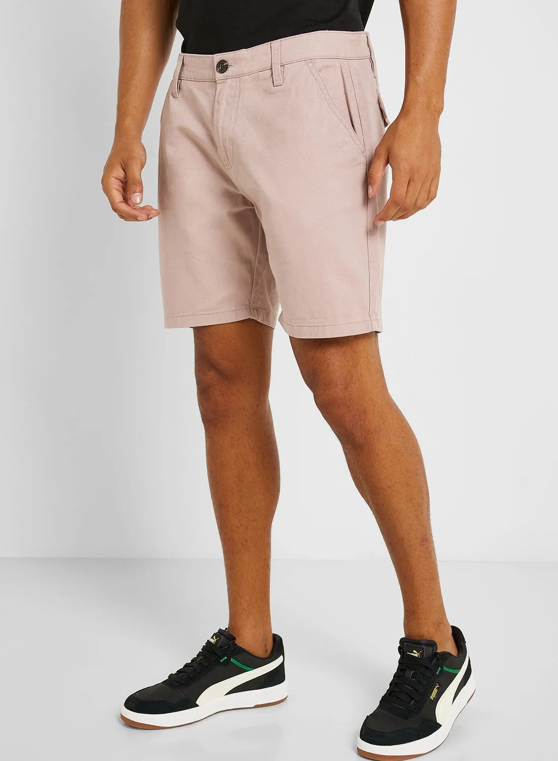 BRAVE SOUL Mens Cotton Twill Chino Short