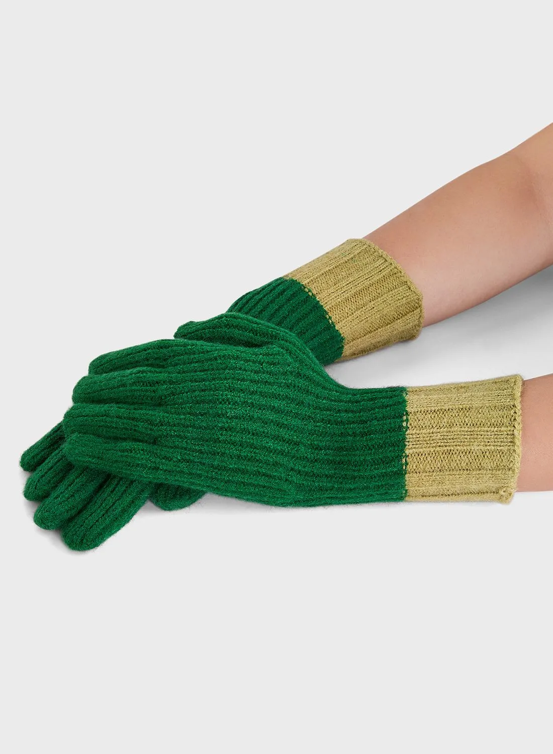 Ginger Color Block Winter Glove