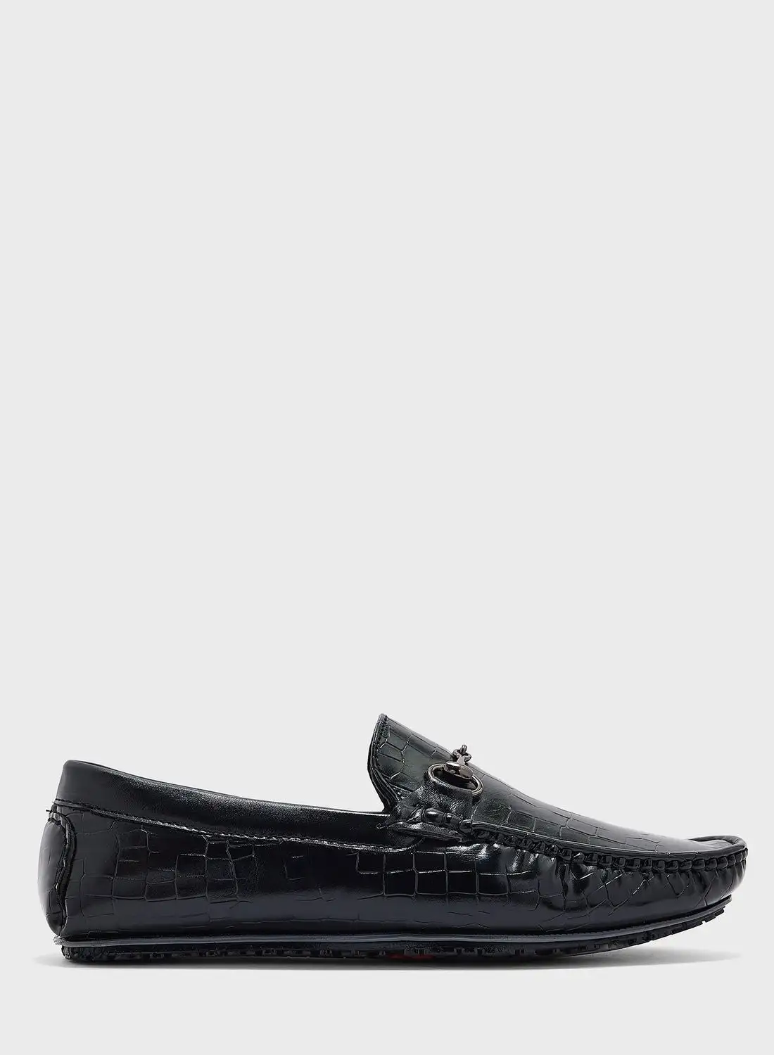 Robert Wood Croc Embossed Loafers