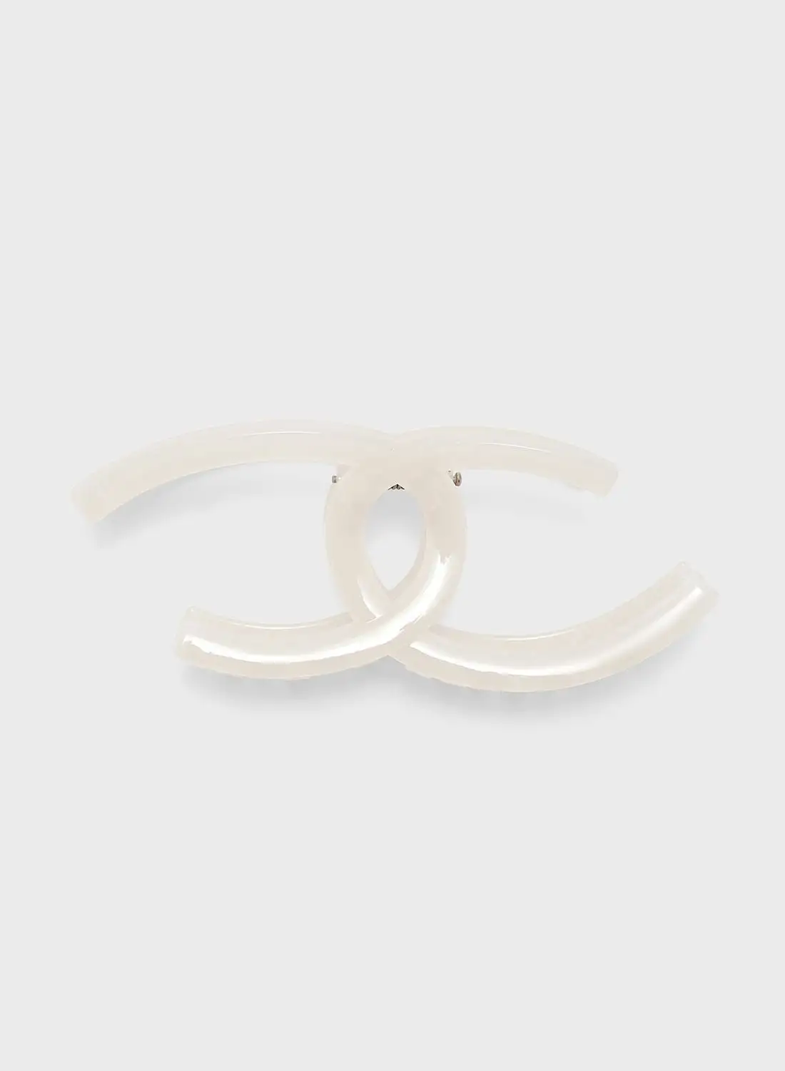 Ginger Interlock Hair Claw Clip