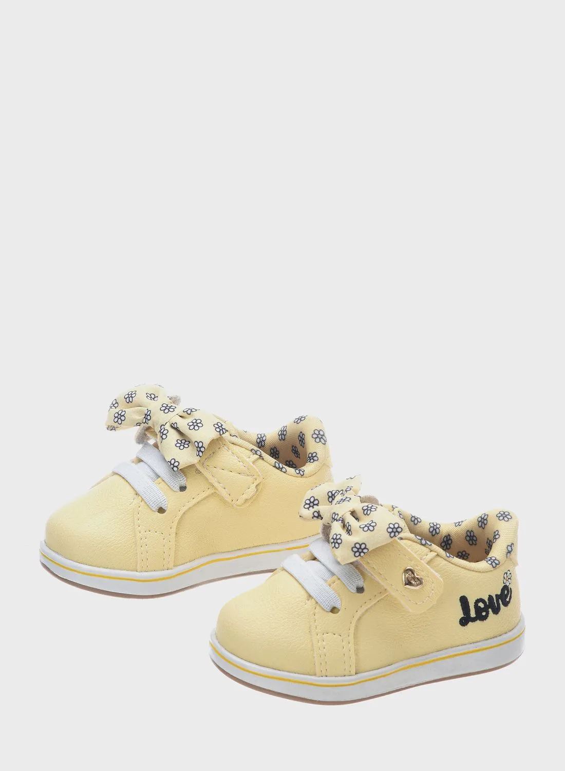 Klin Kids Front Bow Low Top Sneakers