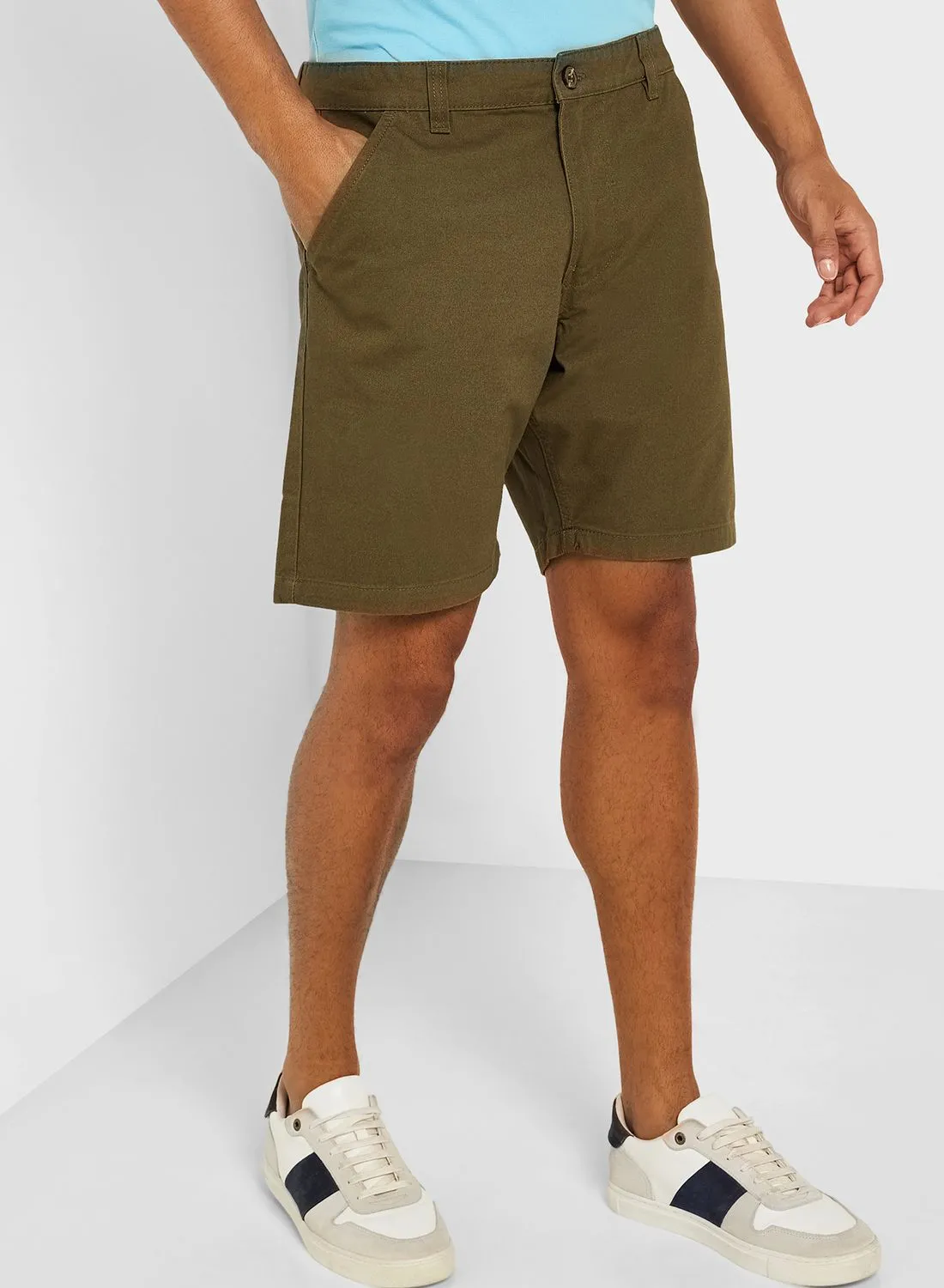 BRAVE SOUL Mens Cotton Twill Chino Short