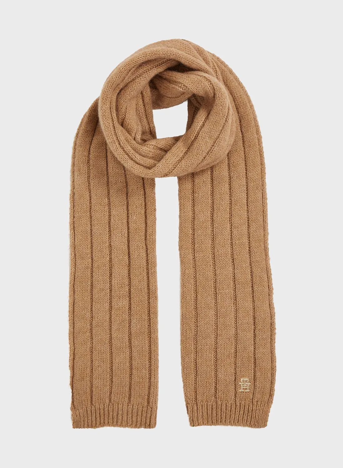 TOMMY HILFIGER Timeless Logo Detailed Scarf