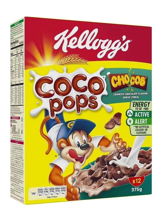 Kellogg's Coco Pops Chocos Cereal 375grams