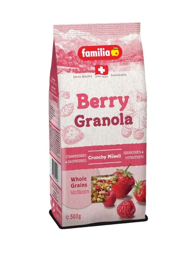 Familia Berry Granola Crunchy Muesli With Strawberries And Raspberries 500grams