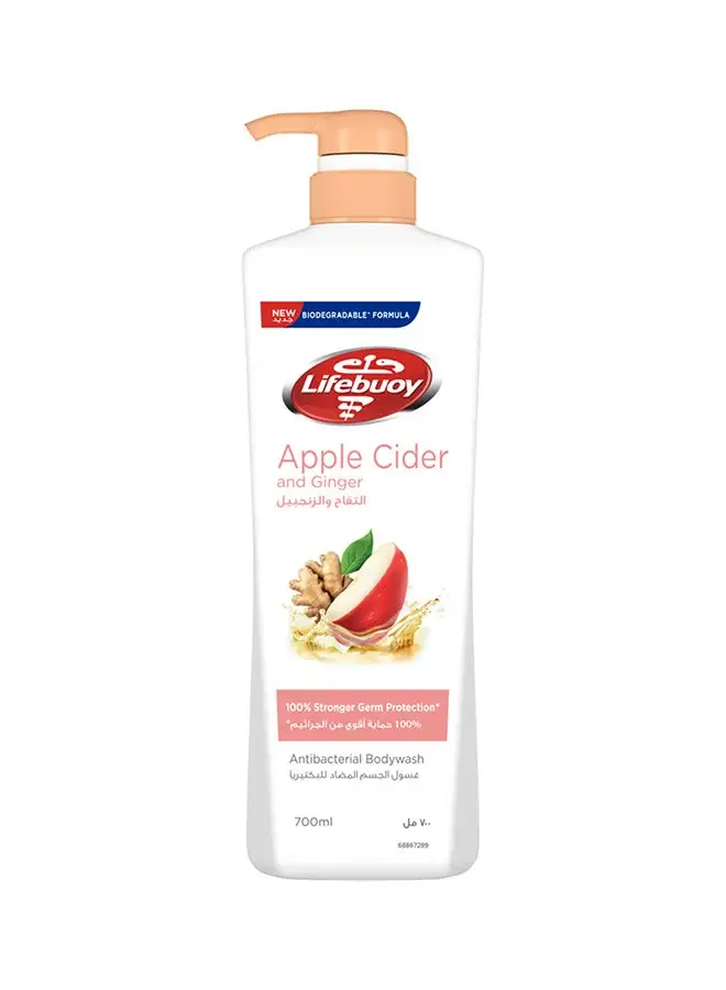 Lifebuoy Apple Cider And Ginger Anti Bacterial Body Wash 700ml