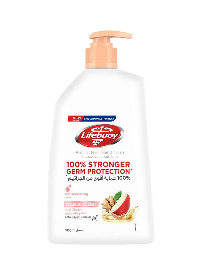 Lifebuoy Apple Cider And Ginger Anti Bacterial Hand Wash 500ml