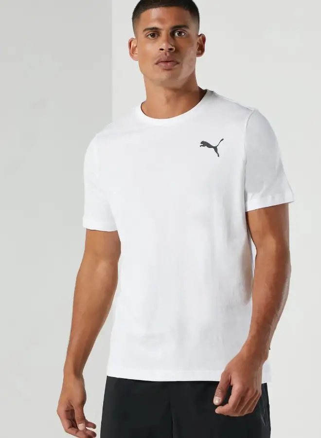 PUMA Essential Small Logo Detail T-Shirt White