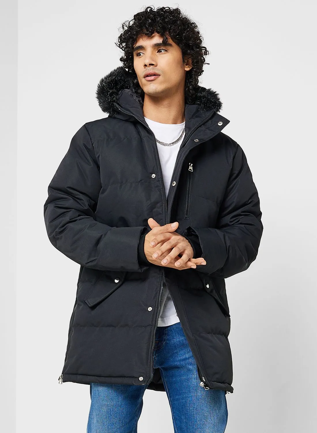 BRAVE SOUL Hooded parka jacket