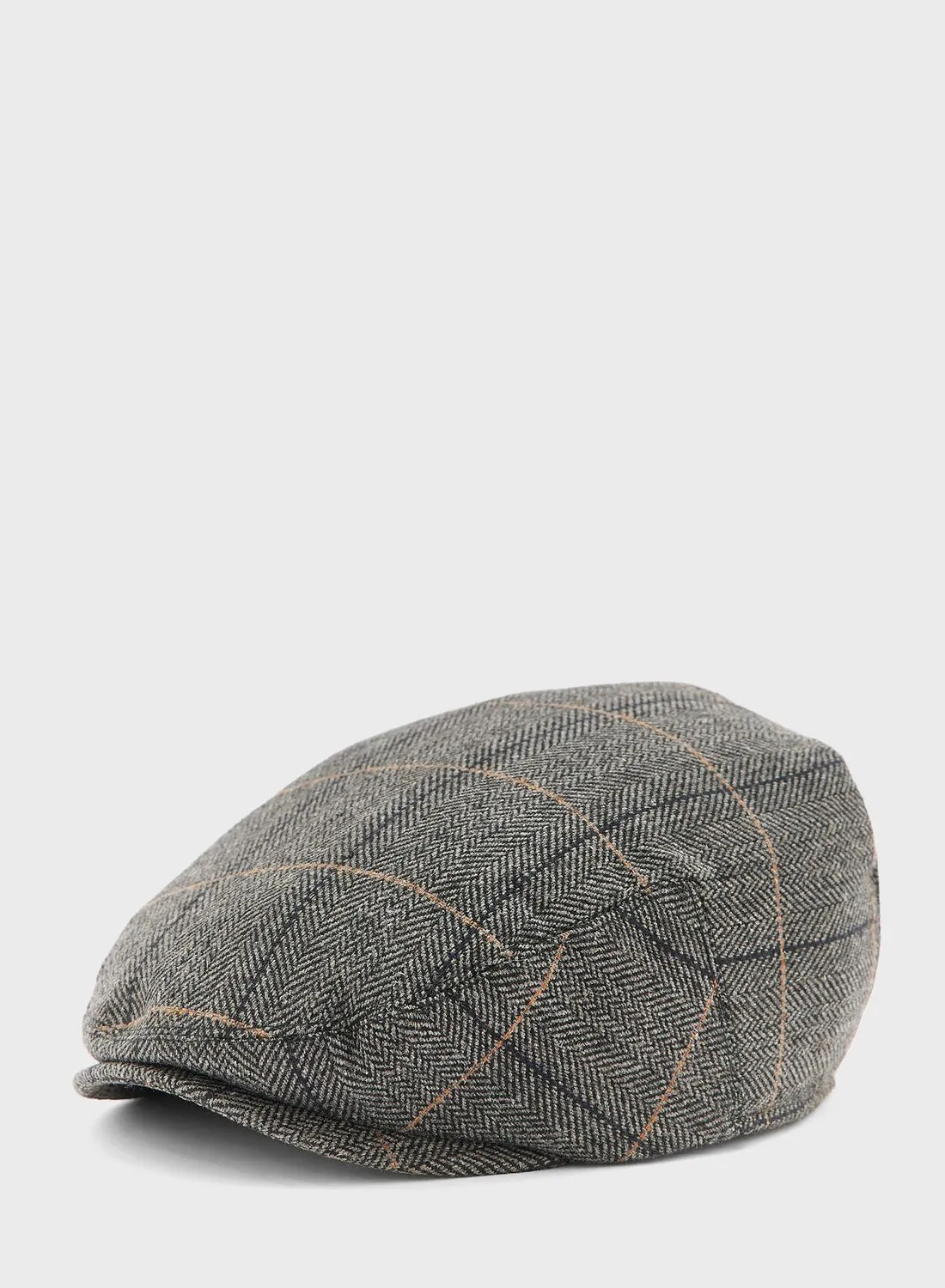 BRAVE SOUL Herringbone Baker Boy Cap