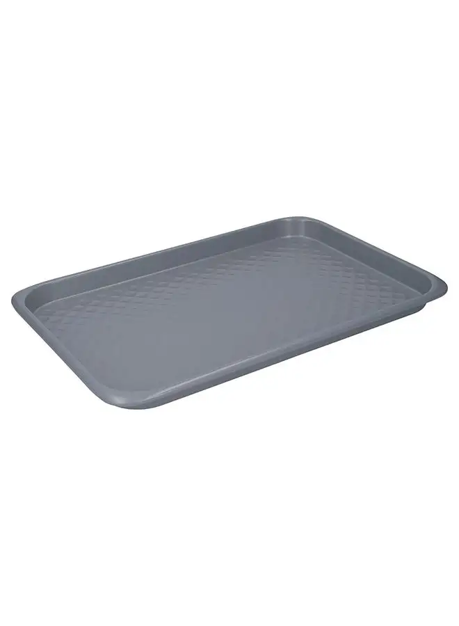 MASTERCLASS MasterClass MCCER07GRY Smart Ceramic Baking Tray with Robust Non Stick Coating, Carbon Steel, 40 x 27 cm Large Stackable Cookie Sheet, Grey