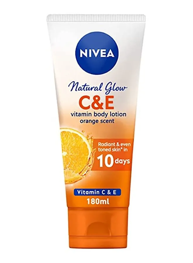 Nivea NIVEA Body Lotion Vitamin C&E Natural Glow Orange Scent, 180ml Orange 180ml