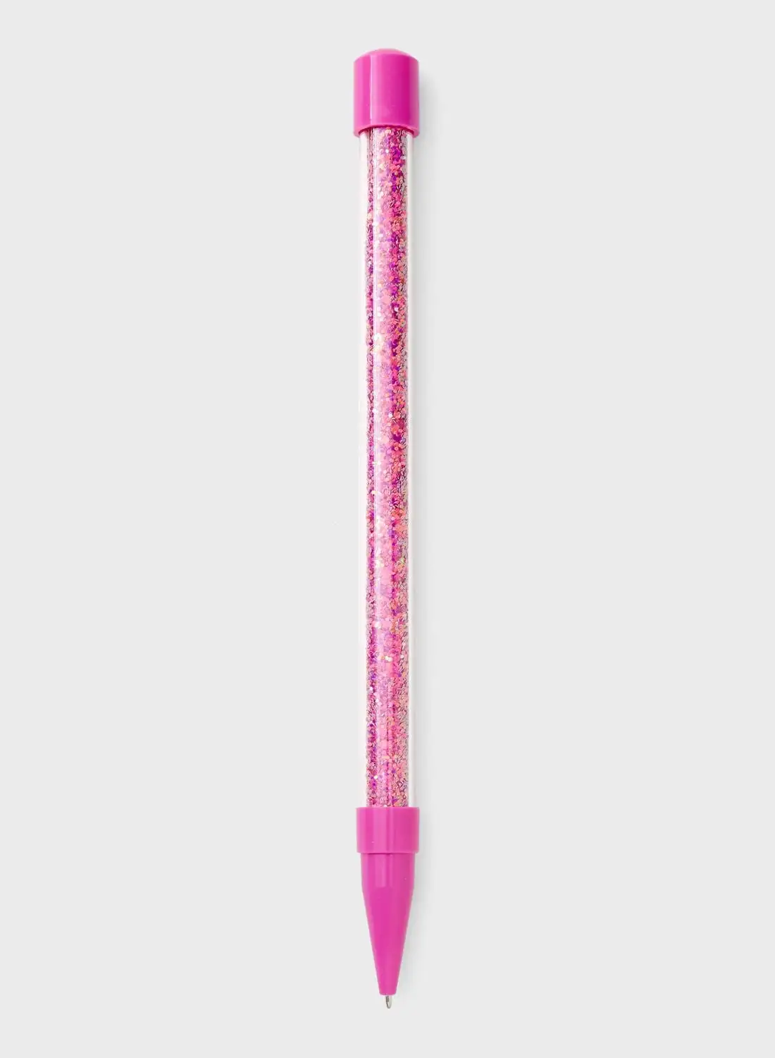 Claires Pink Glitter Pen