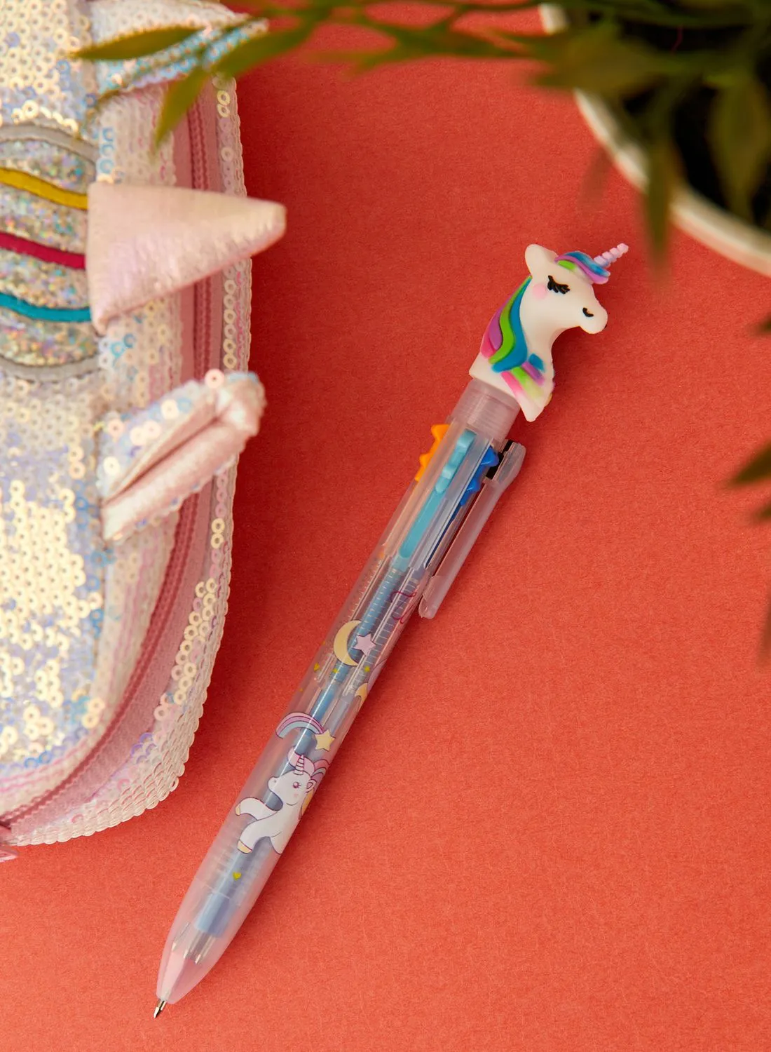 Pink Cactus Multicolored Unicorn Pen