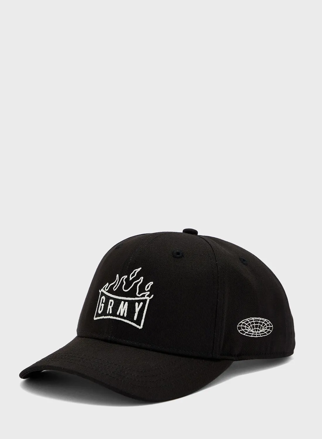 Grimey Back At You
Curved Visor Snapback Cap