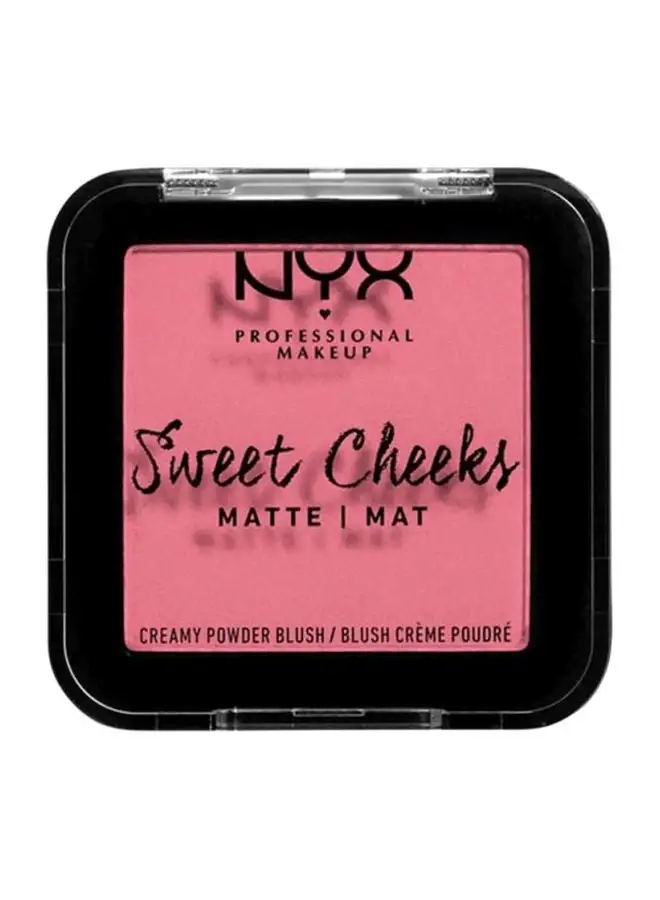 NYX PROFESSIONAL MAKEUP بودرة أحمر الخدود الكريمية Sweet Cheeks Matte Rose And Play