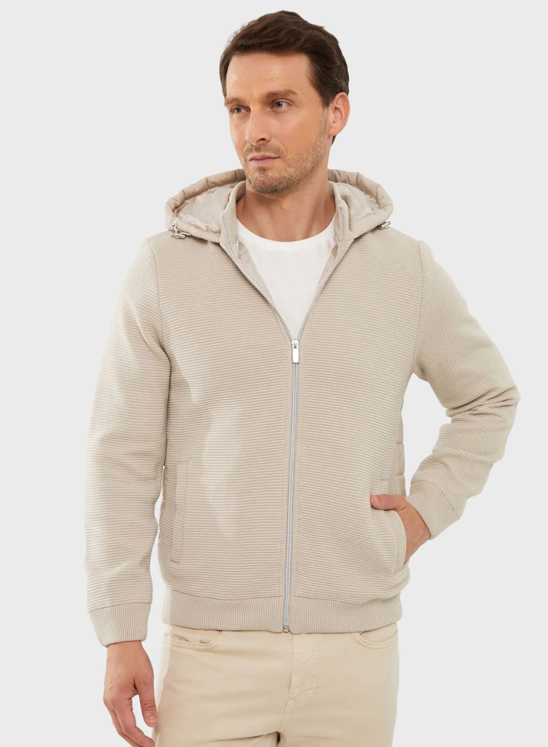 LC WAIKIKI Zip Through Hooded Jacket