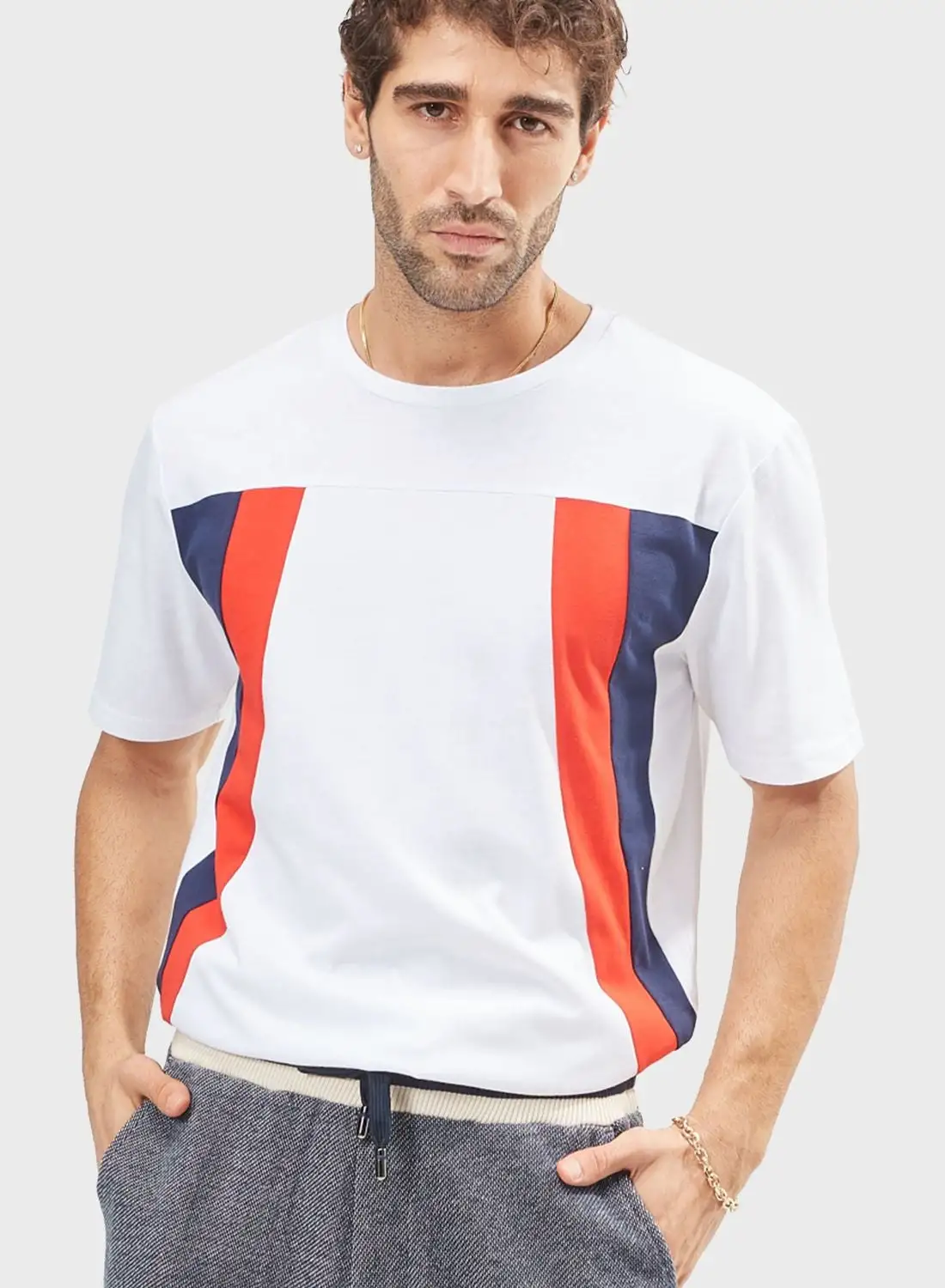 Iconic Striped Crew Neck T-Shirt