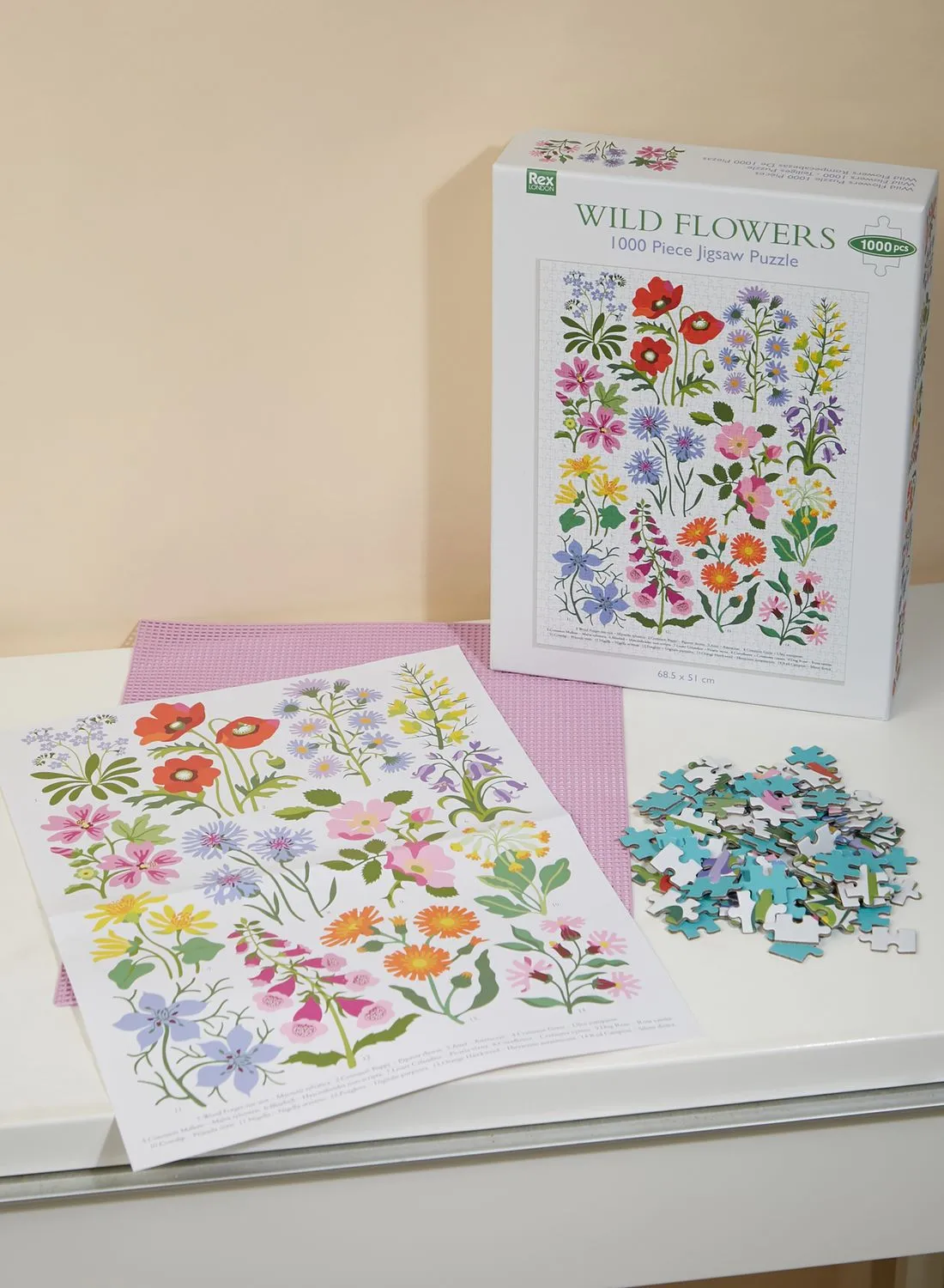 Rex London Wild Flowers 1000 Piece Puzzle