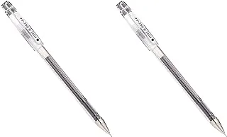 Pilot G-Tec Gel Pen 2-Pieces, 0.4 mm Size, Black