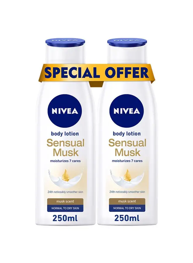 Nivea Sensual Musk Body Lotion Pack Of 2 250ml