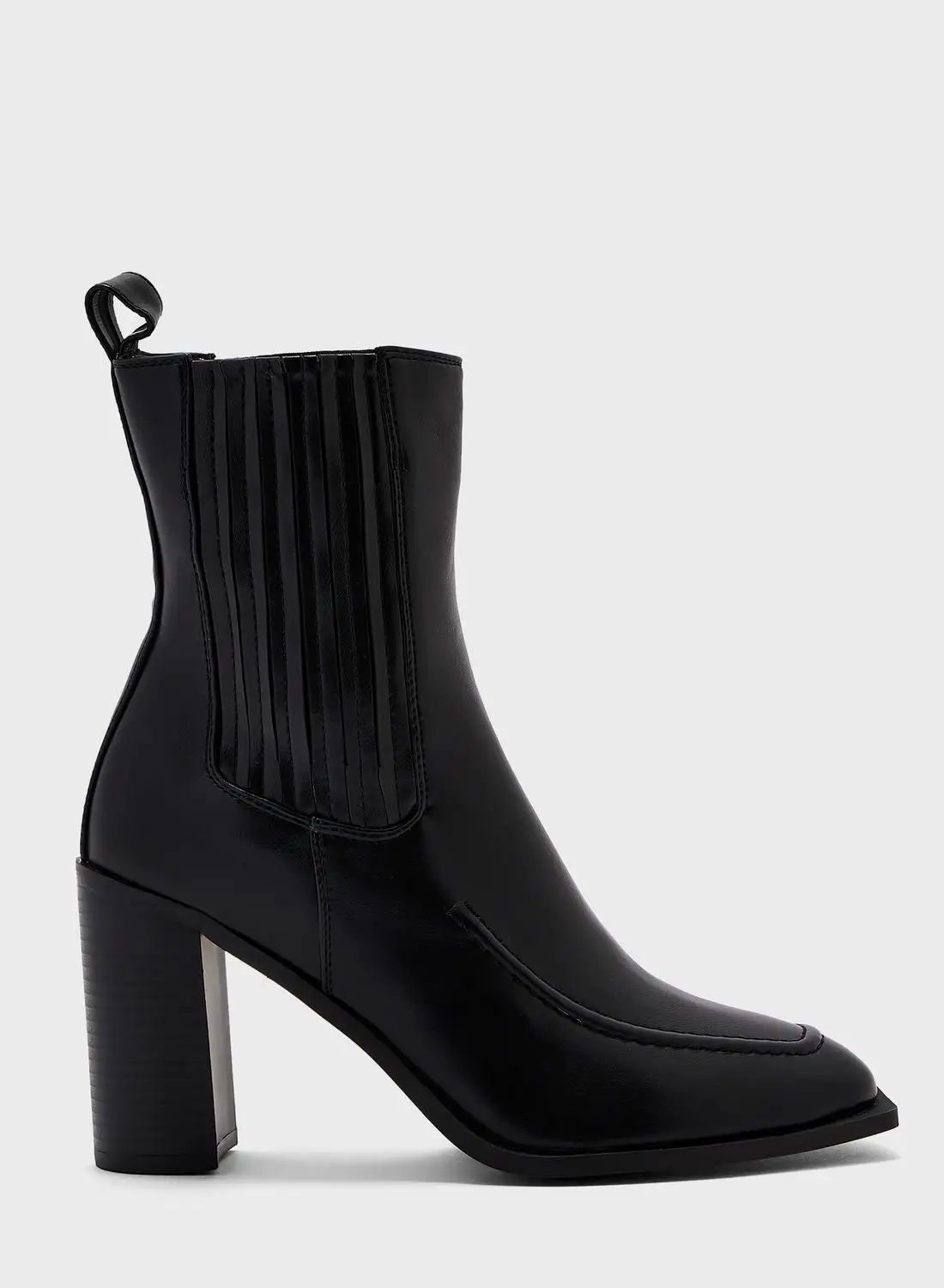 ELLA Block-Heel Ankle Boots