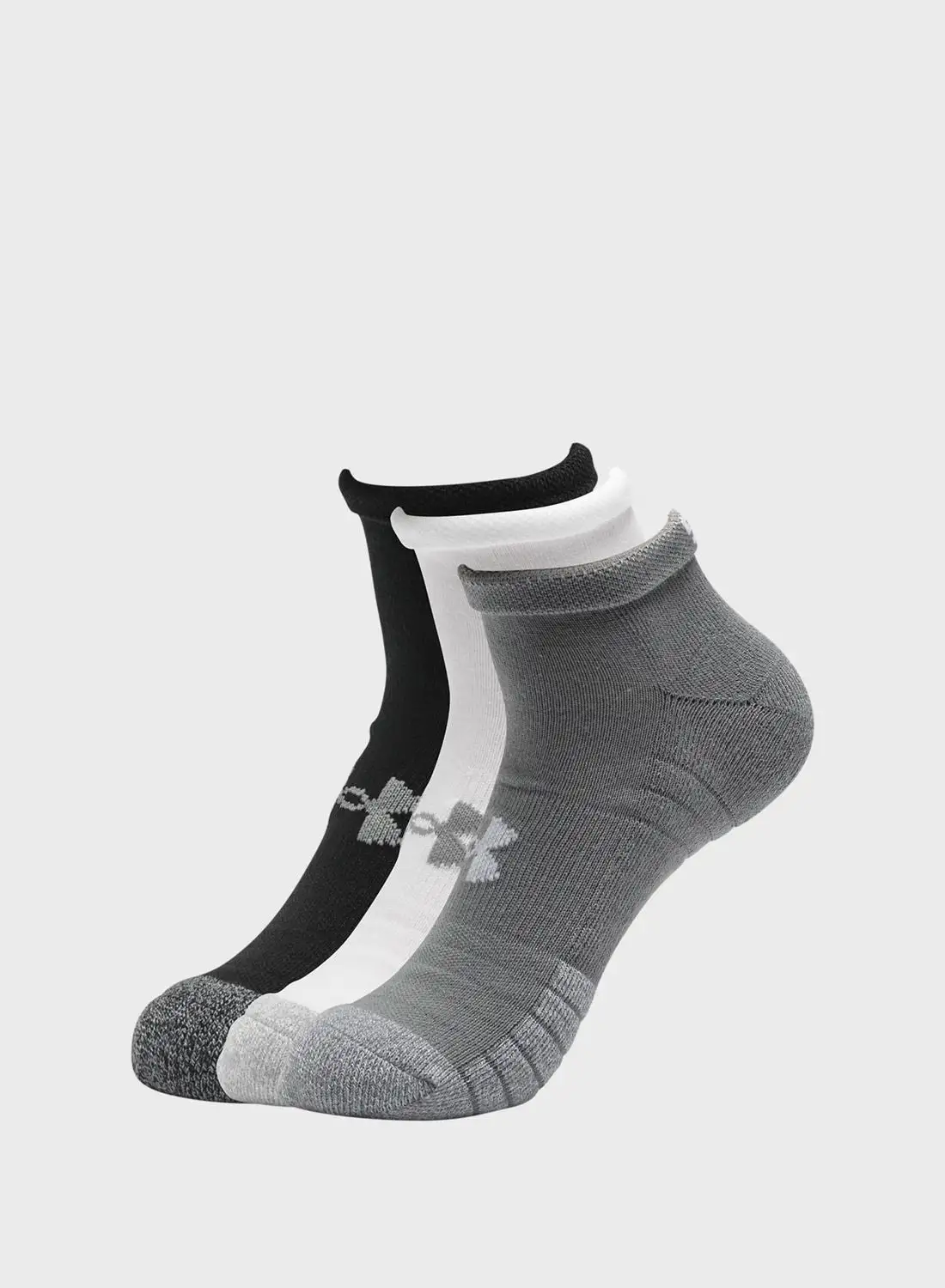 UNDER ARMOUR 3 Pack HeatGear Low Cut Socks