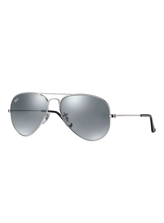 Ray-Ban Full Rim Aviator Sunglasses - RB3025 W3277 - Lens Size: 58 mm - Silver