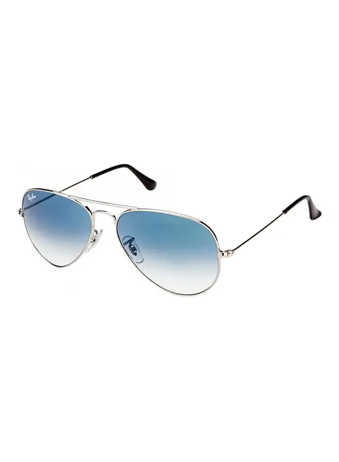 Ray-Ban نظارة شمسية بايلوت كاملة الحواف - RB3025 003/3F - مقاس العدسة: 58 ملم - فضي