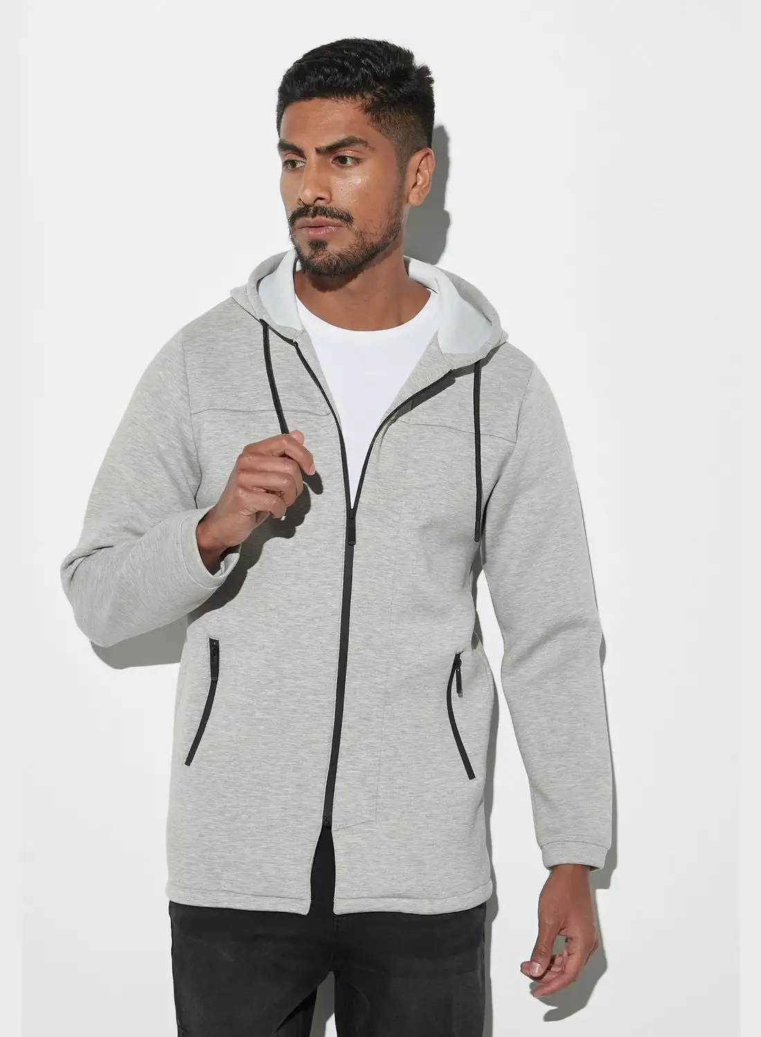 Iconic Essential Zip Through Hoodie