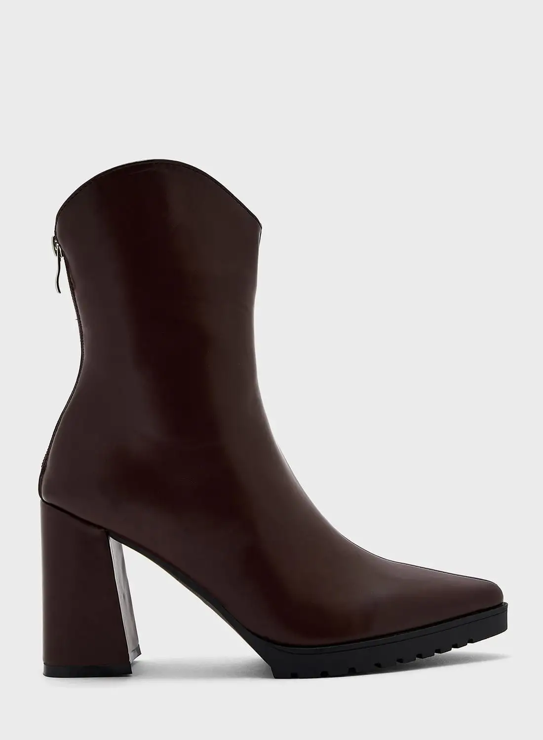 Ginger Chunky Sole Ankle Boots