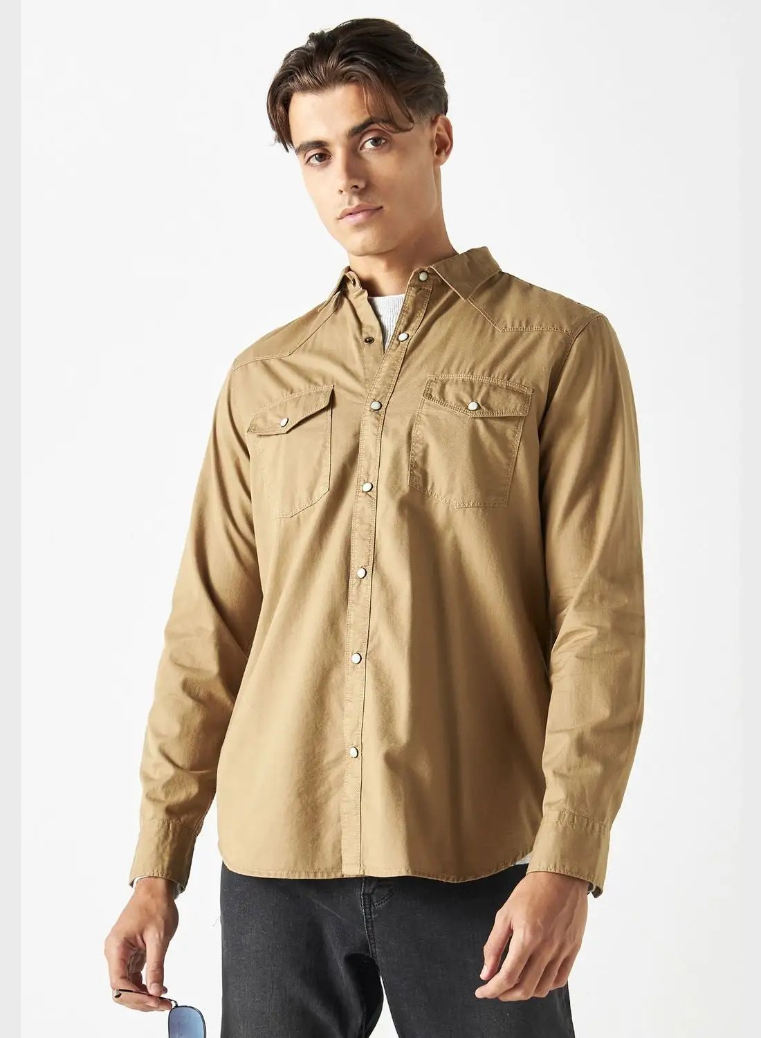 Lee Cooper Flap Pockets Regular Fit Shirt