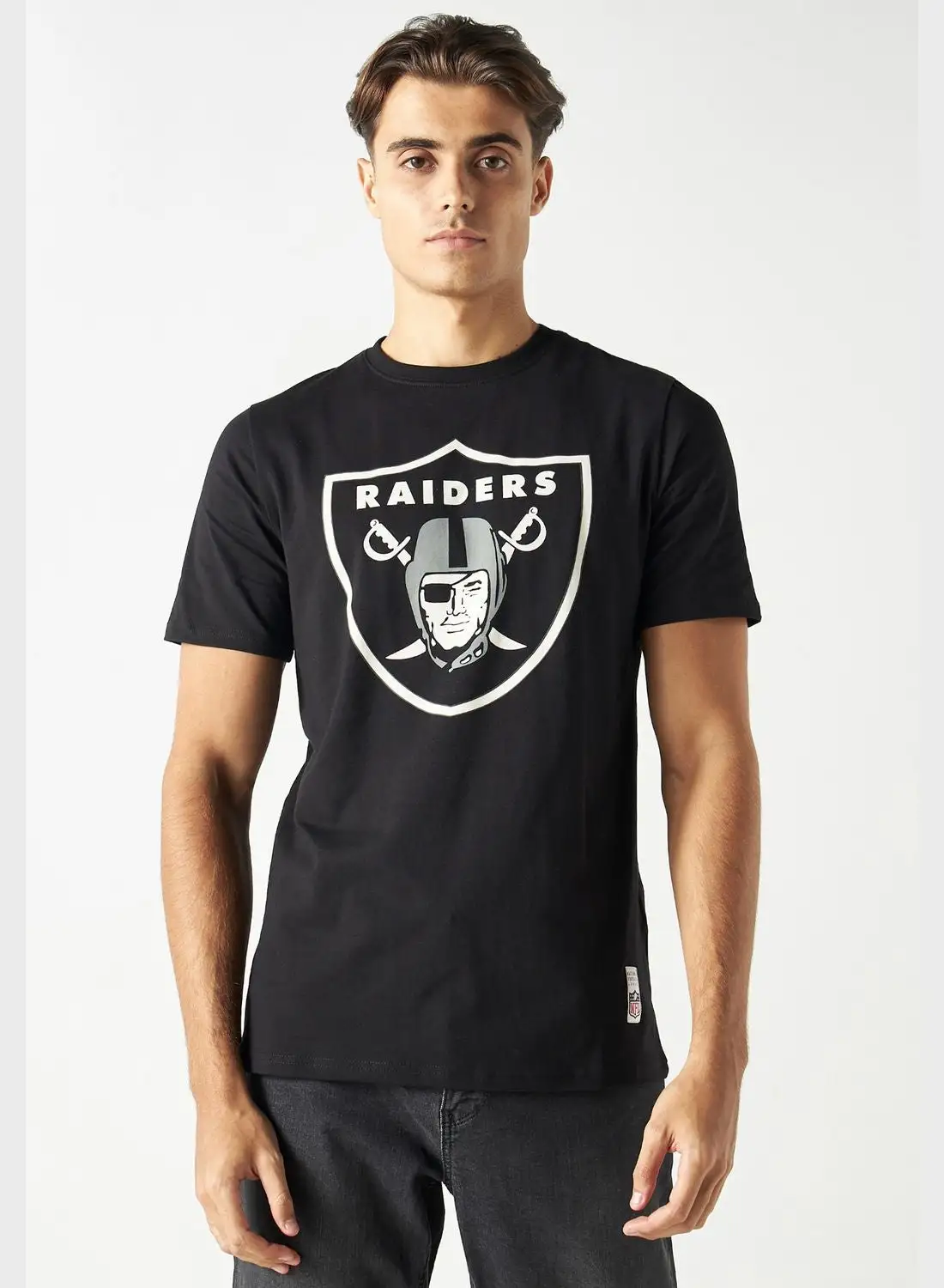 SP Characters Raiders Print Crew Neck T-Shirt