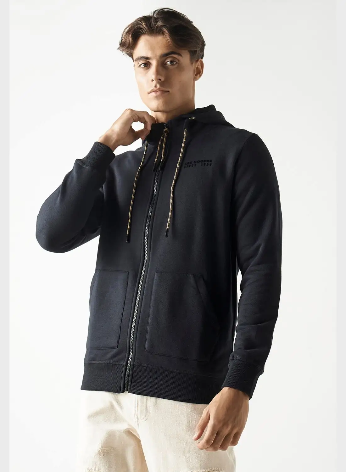 Lee Cooper Essential Zip Through Hoodie